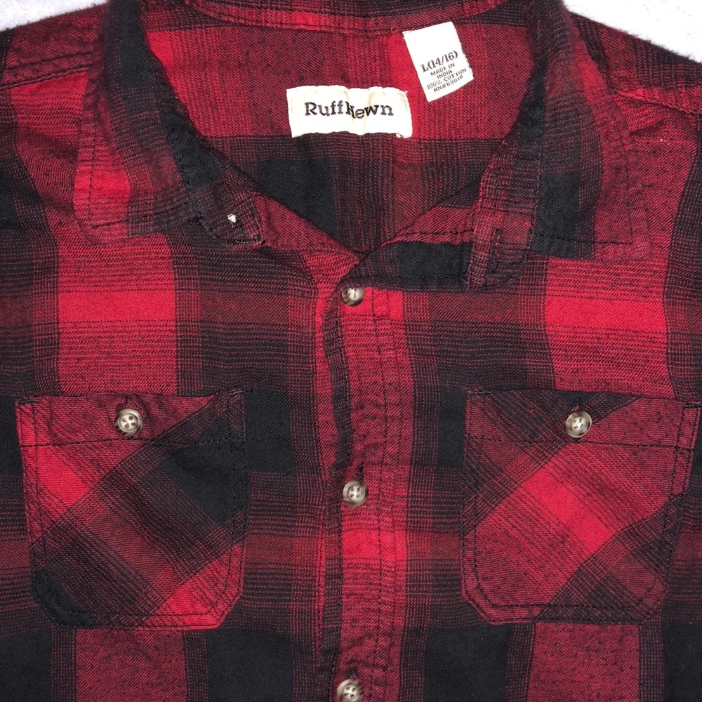NWOT RUFF HEWN SOFT BUTTON DOWN COLLARD SHIRT! - Picture 4 of 5